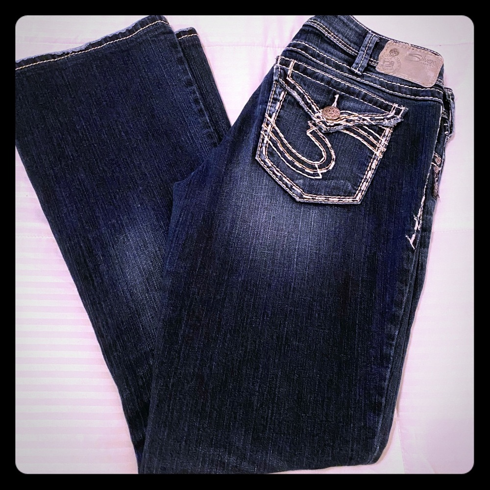 Silver bootcut jeans